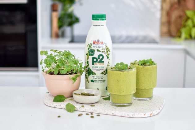 Norco’s P2 Pea Protein Mylk is a plant-based milk alternative with the same protein, calcium, and creaminess as full cream dairy milk.