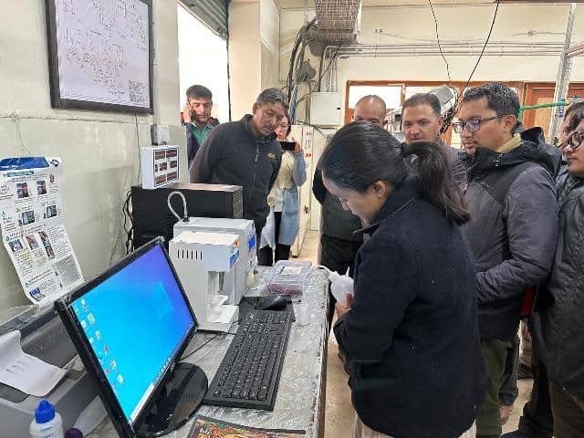 MP Ladakh visits recently inaugurated milk pasteurization plant at Agling